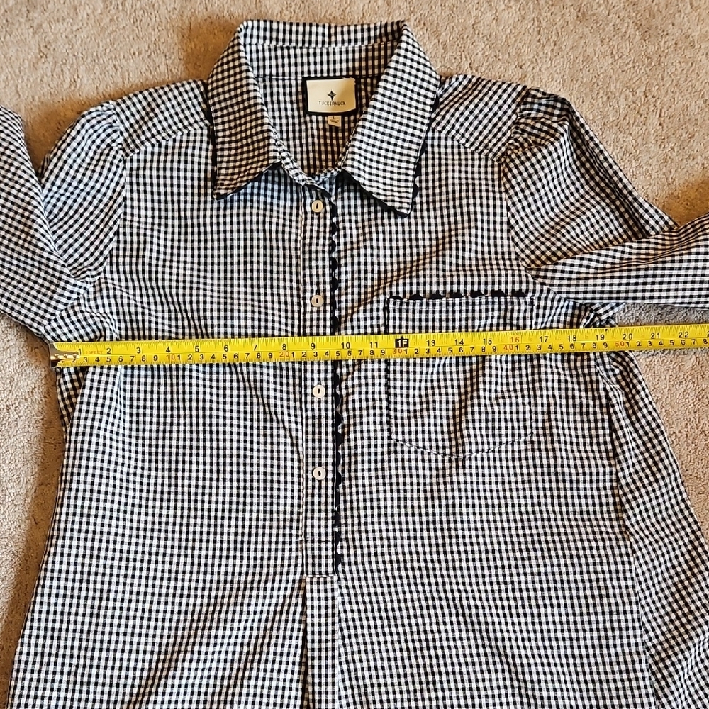 Tuckernuck Cotton and Hemp Black and White Gingham Dress - Picture 6 of 16